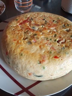 Una foto de Tortilla paisana o campera