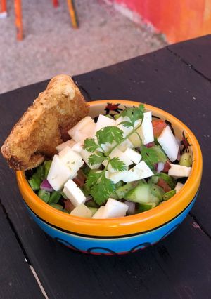 Una foto de Ensalada de nopalitos