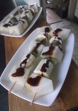 Foto principal de Pincho de melón, platano y kiwi