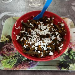 Stuffed masala bhindi A picture of Stuffed masala bhindi.