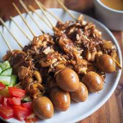 รูปของ Sate Jamur Tiram Telur Puyuh