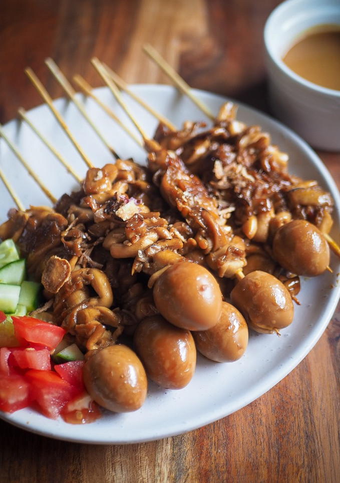Foto resep Sate Jamur Tiram Telur Puyuh