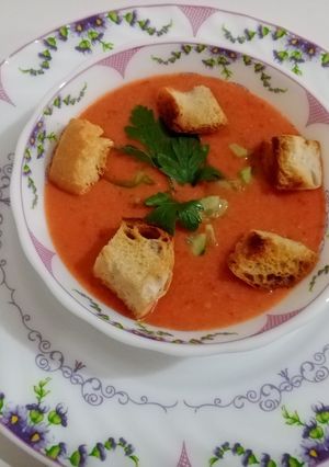 O poză a rețetei Supă rece spaniolă (Gazpacho).