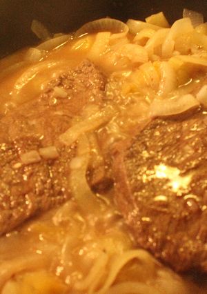 Una foto de Bifes Quadrophenia, con bolitas verdes