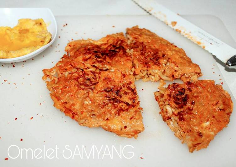 Resep Omelet Mie SAMYANG, Bisa Manjain Lidah