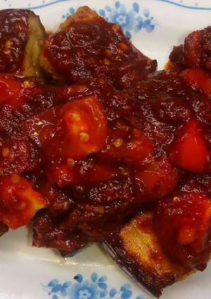 Foto resep Terong goreng sambel kecap🍆🍆