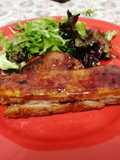 Pechito de cerdo agridulce al horno