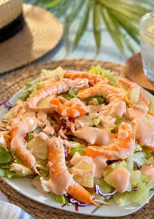Una foto de Ensalada Cóctel de Langostinos