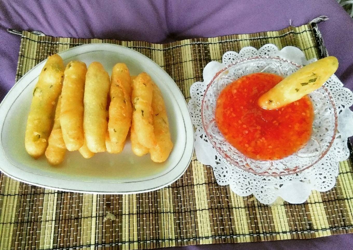 Long potato cheese