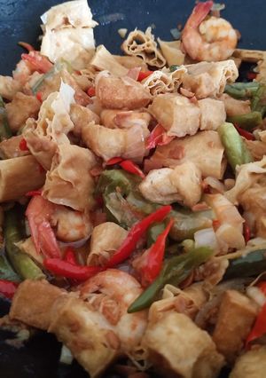 Foto resep Tauco Udang Kembang Tahu