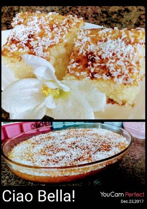 صورة لوصفة بسبوسة بجوز الهند 😋