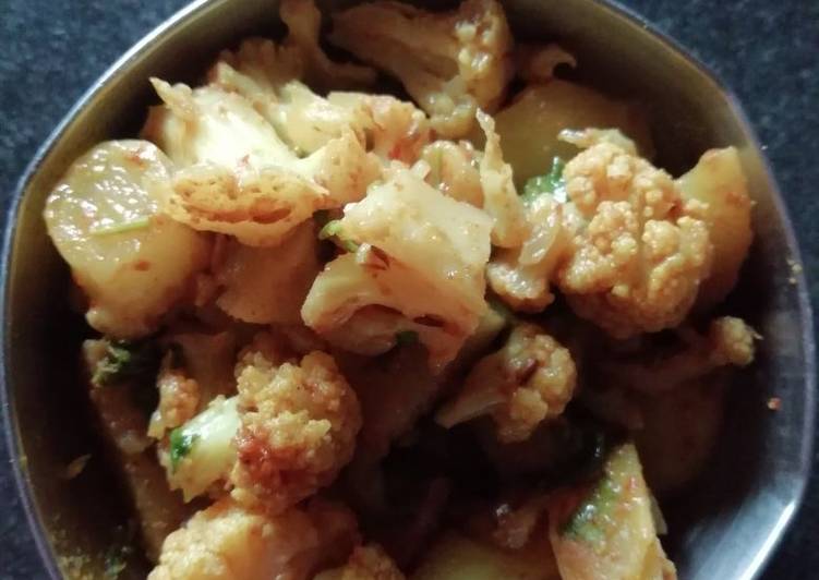 Potato cauliflower dry veg