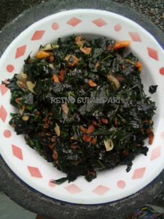 Foto resep 52a* Tumis daun pepaya (Jepang)