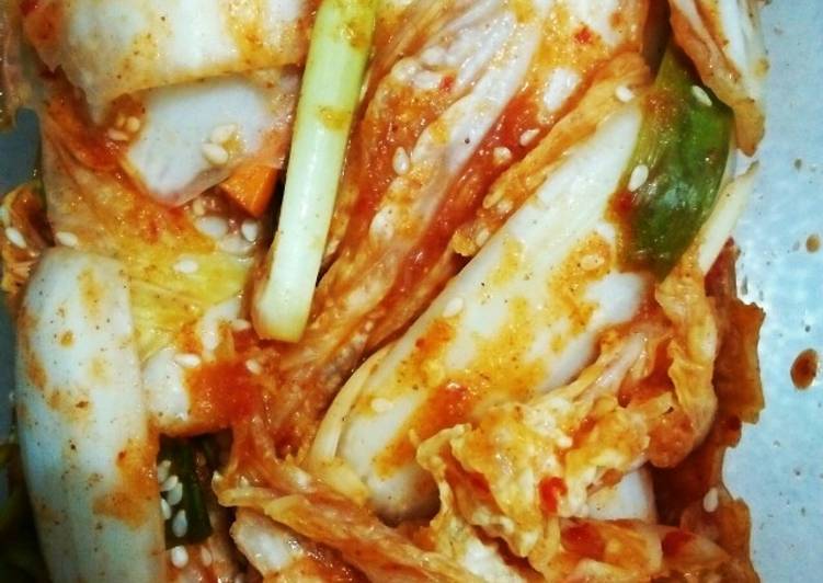 step by step  Kimchi homemade tanpa kecap ikan Jadi, Lezat