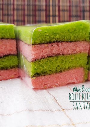 Foto resep 370. Bolu Kukus Santan Dwi Warna