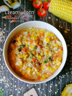 Foto resep Creamy Corn Oatmeal Soup