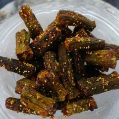A picture of Kurkuri bhindi.