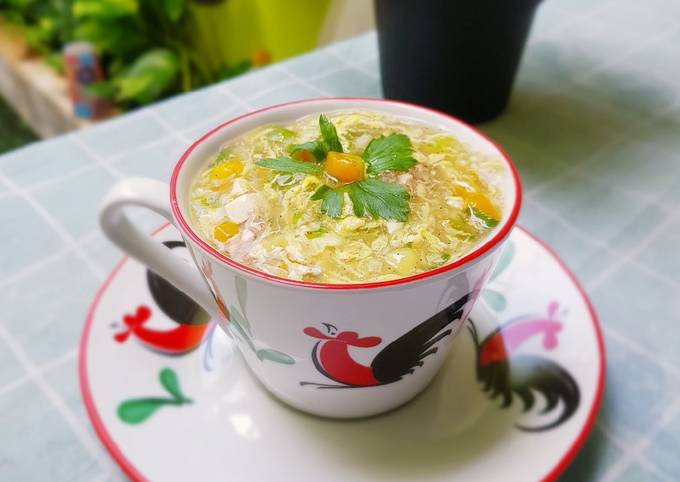 Chicken Egg cream soup