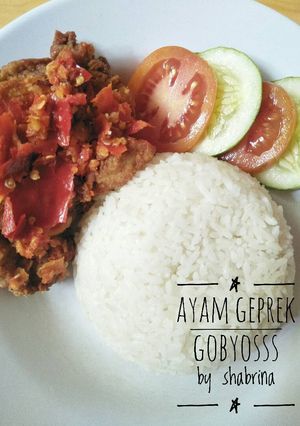Foto resep Ayam geprek gobyoss