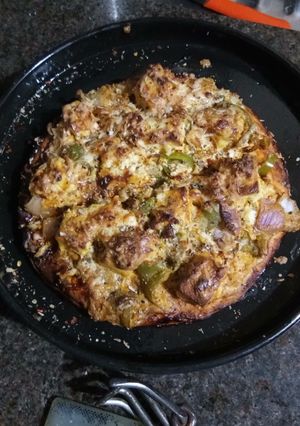A picture of Paneer pizza.