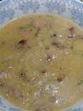 Sopa de canjiquinha com paio
