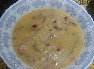 Foto de Sopa de canjiquinha com paio