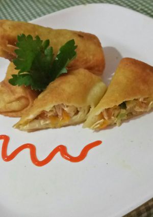 Foto resep Sosis solo (lumpia isi ayam)