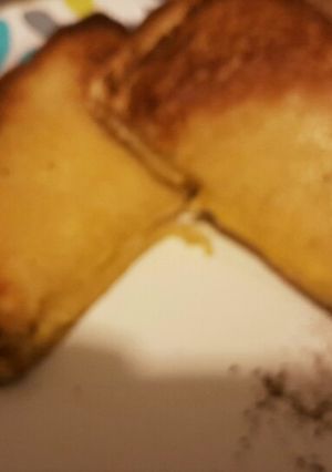 A picture of Toaster oven grilled cheese.