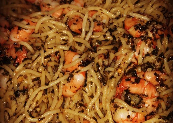 Recipe of Quick Garlic Shrimp Scampi Pasta