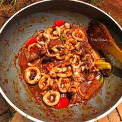 รูปของ Cumi basah bumbu balado pedas