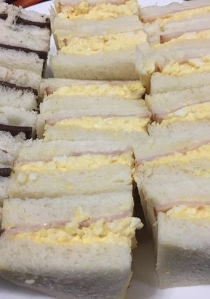 A picture of Ham & Egg Mayonnaise Sandwiches.