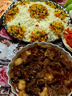 عکسی از دستور چلو گوشت