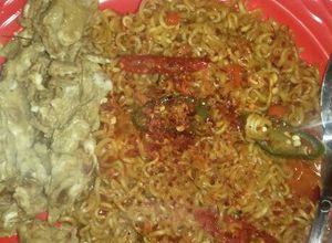 Foto resep Mie buldak Samyang (Mie Indomie Goreng)