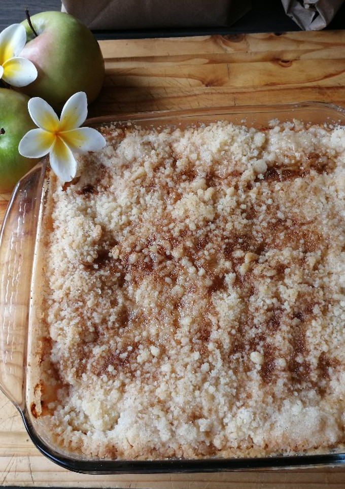 Una foto de 🍏Tarta de Manzana/ Apple Crumble 🍎