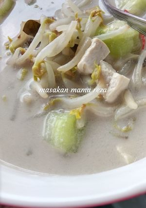 Foto resep Sayur toge, gambas & tahu gulai putih