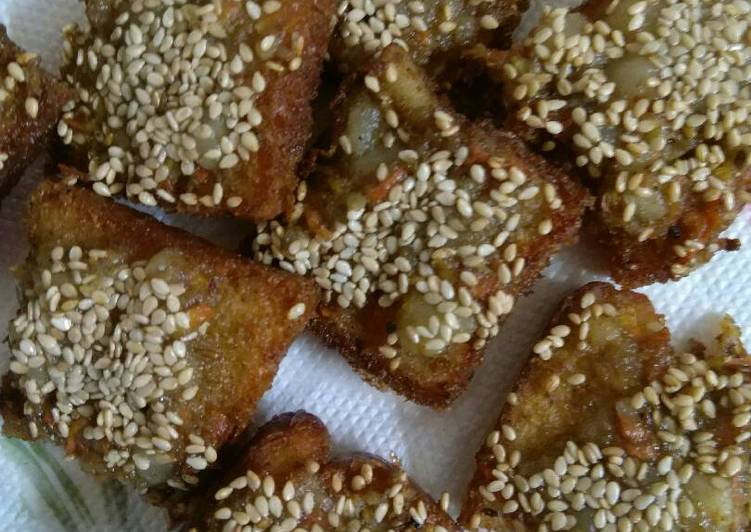 Recipe of Speedy Sesame bread cubes