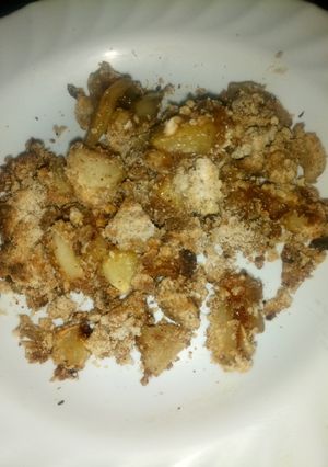 A picture of Apple crisp #seasonal ingredients contest#.