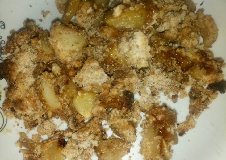 Steps to Make Award-winning Apple crisp #seasonal ingredients contest#