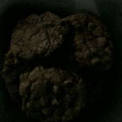 A picture of Double chocolate chip cookies.