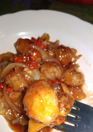 Foto resep Baso goreng pedas manis