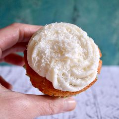 A picture of Lime Cupcakes with Coconut Frosting.