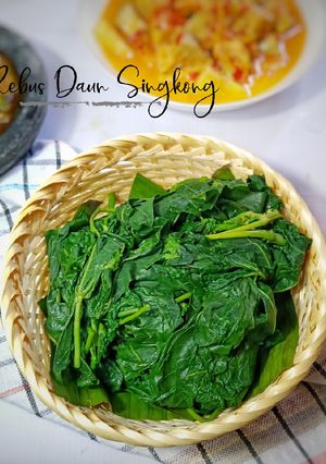 Foto resep Rebus Daun singkong