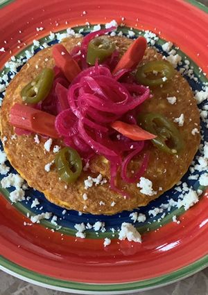 Una foto de Tortilla de arroz y huevo