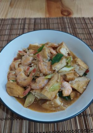 Foto resep Udang Tahu Saus Tiram