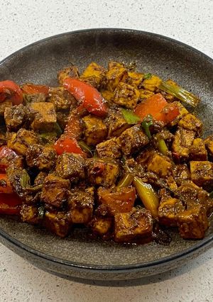 A picture of Chilli paneer.
