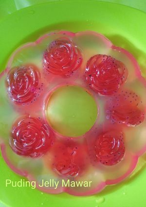 Foto resep Puding Jelly Mawar