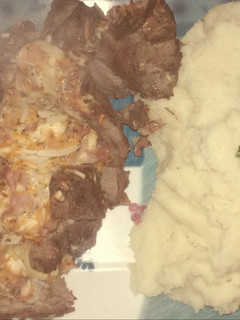 Una foto de Tortuguita rellena al horno con puré de papas cremoso!