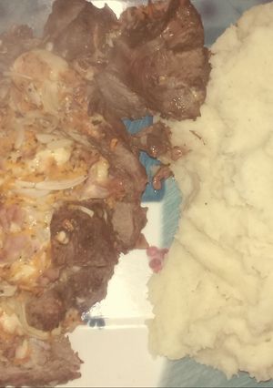 Una foto de Tortuguita rellena al horno con puré de papas cremoso!