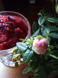 Cherry & Rose Sorbet (with Prosecco)