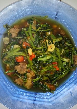 Foto resep Cah kangkung domba
